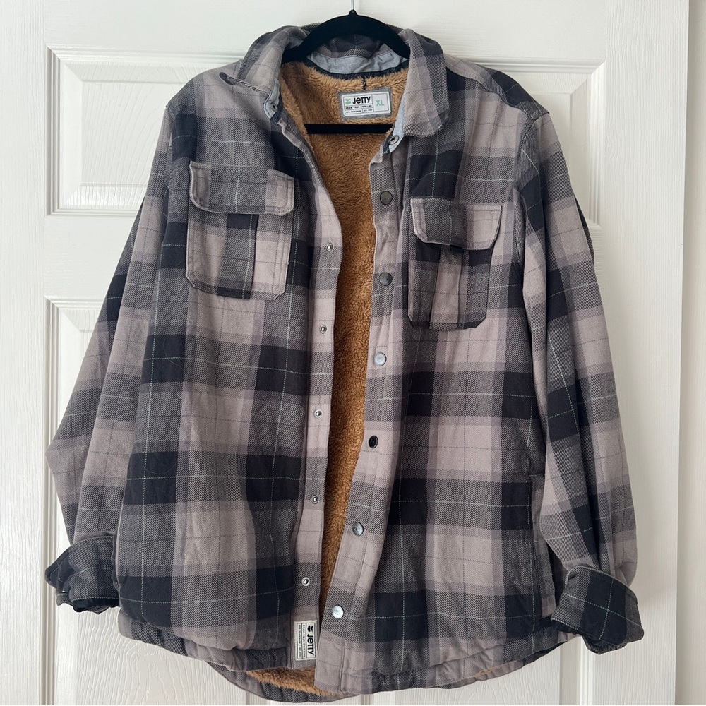 Jetty Plaid Button-Up Shirt Jacket